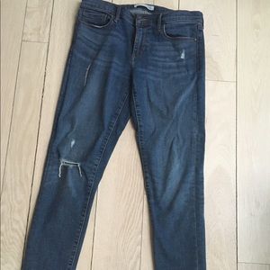 Banana Republic Premium Skinny Denim distressed